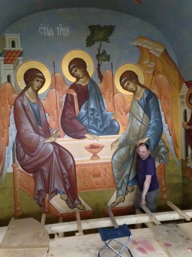 Роспись храма. Роспись храма праведных Иоакима и Анны, г. Ковров, Владимирская область — 5