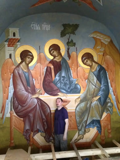 Роспись храма. Роспись храма праведных Иоакима и Анны, г. Ковров, Владимирская область — 4