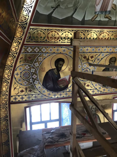 Роспись храма. Роспись храма мученика Иоанна Воина, г. Ковров, Владимирская область — 13