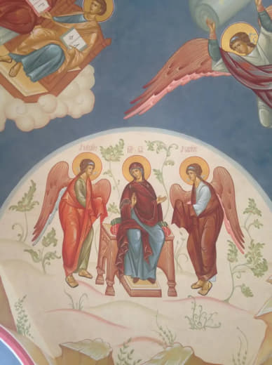 Роспись храма. Роспись храма Черниговской иконы Божией Матери, с. Санино, Владимирская область — 2
