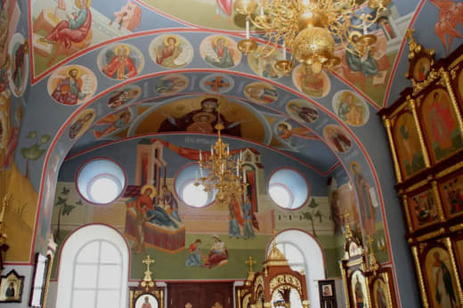 Роспись храма. Роспись храма Черниговской иконы Божией Матери, с. Санино, Владимирская область — 3
