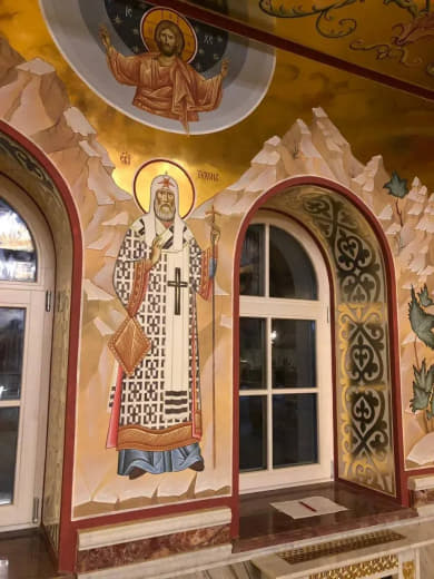 Роспись храма. Роспись храма Новомучеников Российских, с. Санино, Владимирская область — 6