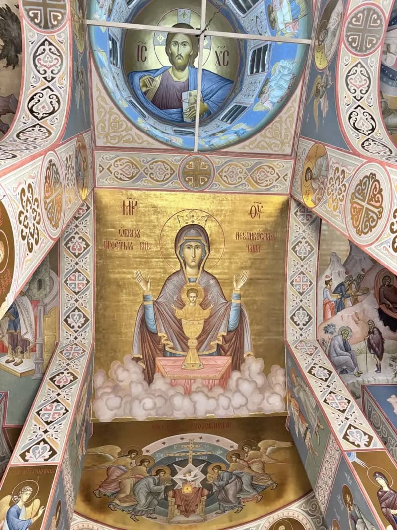 Church murals. Murals of the Church of the “Inexhaustible Chalice” Icon, Tver