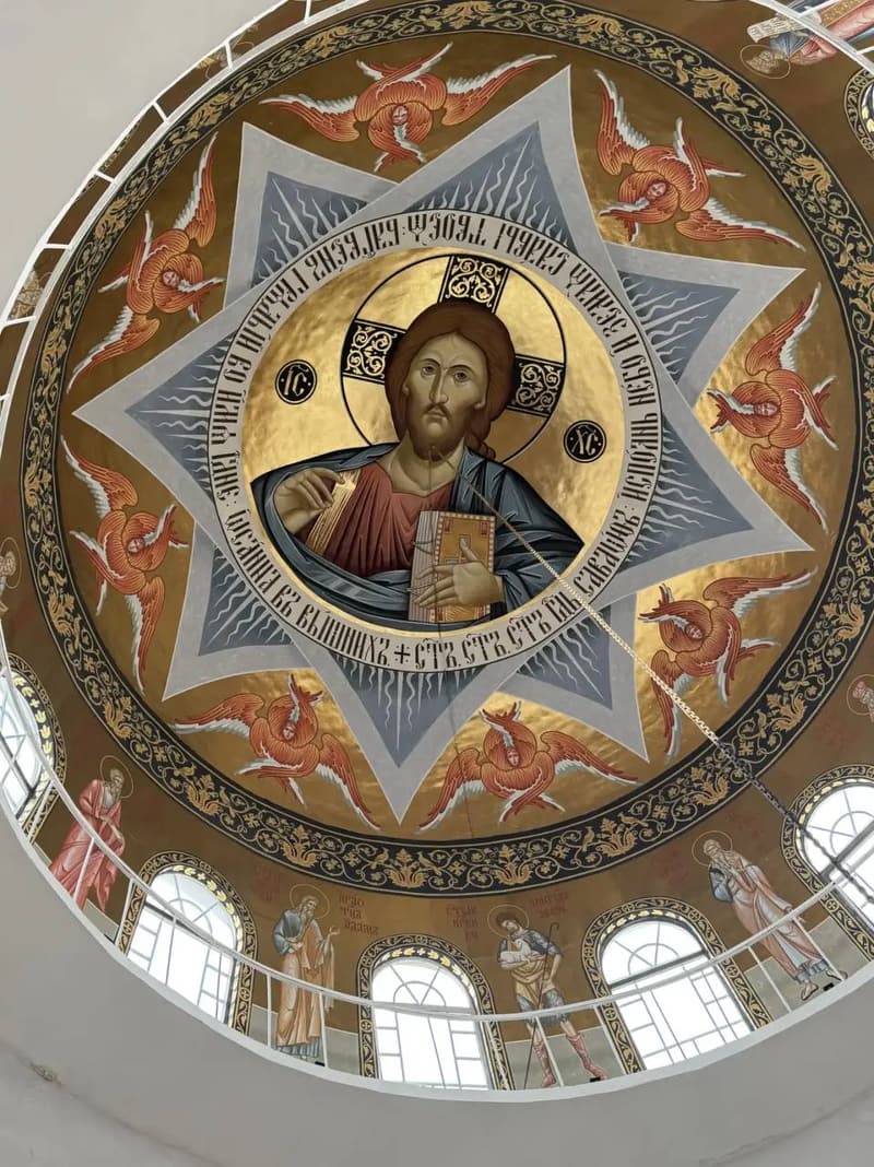 Church murals. Murals of the Church of the Renewal of the Resurrection, Tver